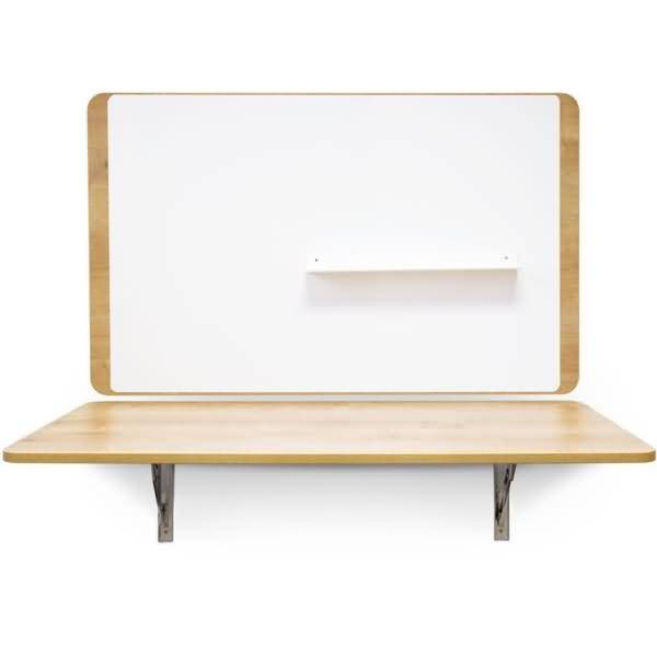 Homeoffice-Klapptisch BxTxH 115x33cm Platte Melamin eiche