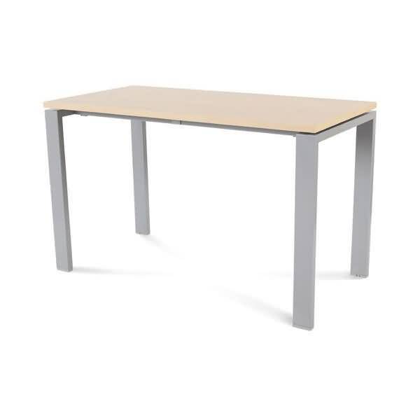 Schreibtisch Total BxTxH 120x60x73cm Gestell grau Platte Melamin buche