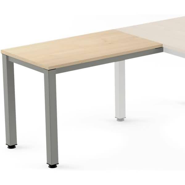 Anstelltisch Executive BxTxH 100x60x73cm Gestell grau Platte Melamin buche