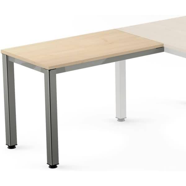 Anstelltisch Executive BxTxH 100x60x73cm Gestell verchromt Platte Melamin buche