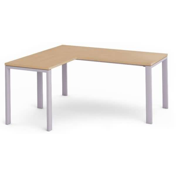 Anstelltisch Total BxTxH 100x60x73cm Gestell grau Platte Melamin buche