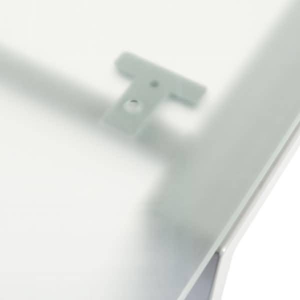 Mehrfacharbeitstisch Blanca BxTxH 160x163x73cm Gestell grau Platte Glas satiniert