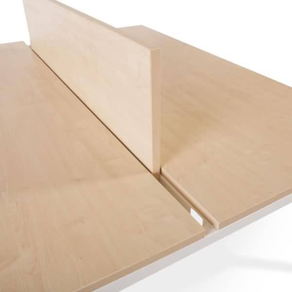 Trennwand 40x136cm Melamin buche (Doppeltisch Melaminplatte)