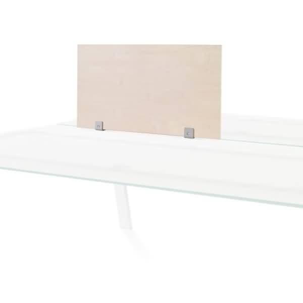 Trennwand 40x70cm Melamin buche (Einzeltisch Glasplatte)