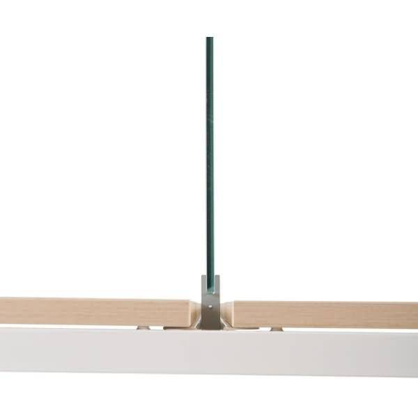 Trennwand 40x136cm Glas (Doppeltische Melaminplatte)