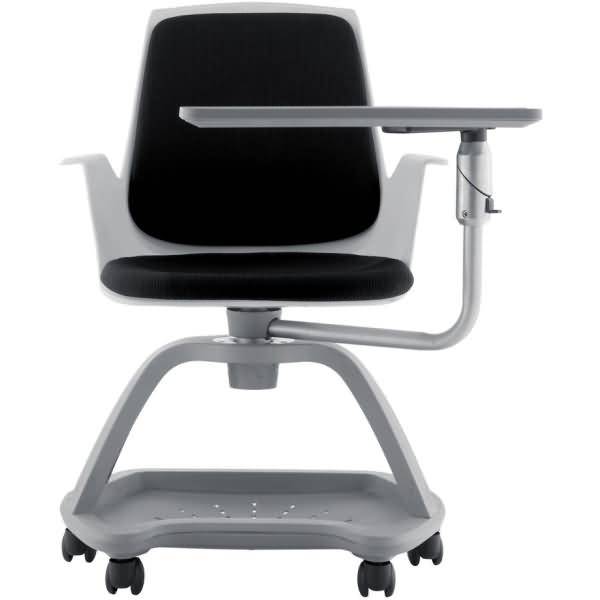 Seminar- und Teamstuhl schwarzer Bezug