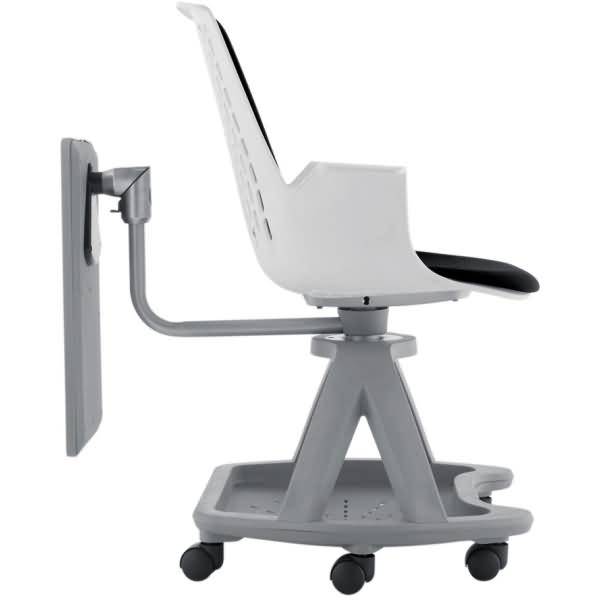 Seminar- und Teamstuhl schwarzer Bezug