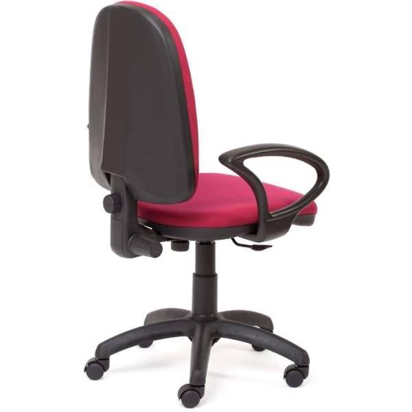 Bürodrehstuhl mit Armlehnen rot