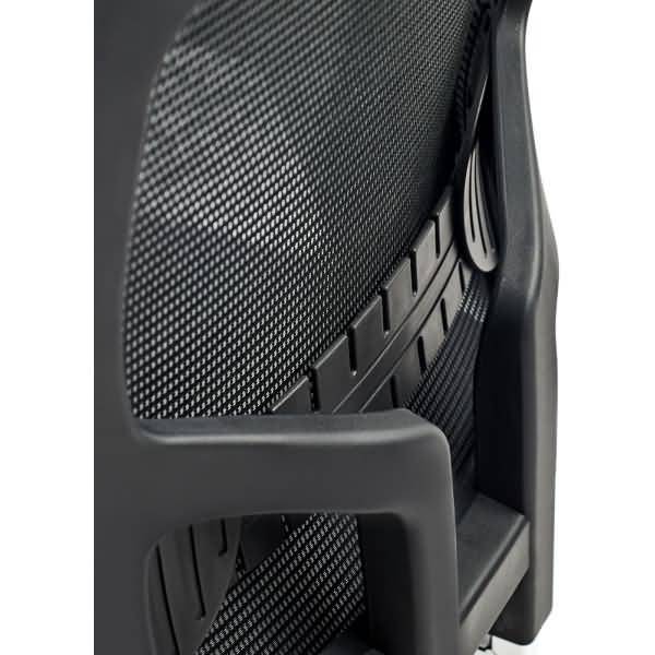 Bürodrehstuhl mit Armlehnen schwarz