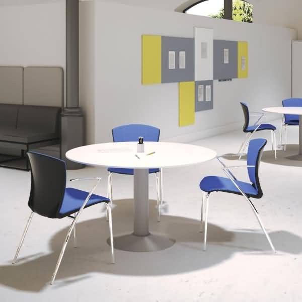 Besucherstuhl blau VE=2 Stück