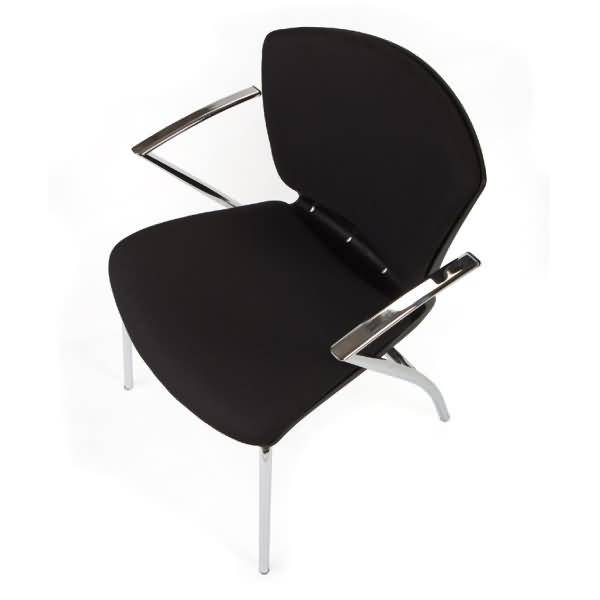 Besucherstuhl schwarz VE=2 Stück