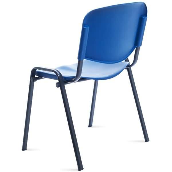 Stapelstuhl Sitzschale Kunststoff blau