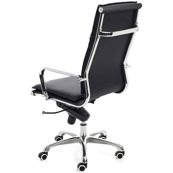 Chefsessel mit Armlehnen Kunstleder schwarz