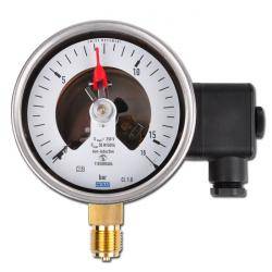 Kontaktmanometer - Ø 160 - Überdruck - Skalenteilung 1 - Anzeigebereich 0 bis 60 bar
