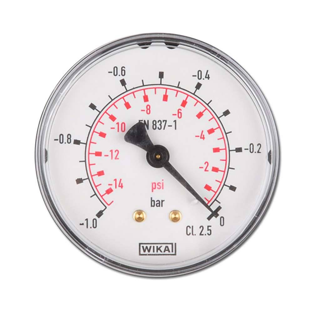 Standardmanometer - Ø 63 - Überdruck - G 1/4" - Skalenteilung 2 - Anzeigebereich 0 bis 60 bar
