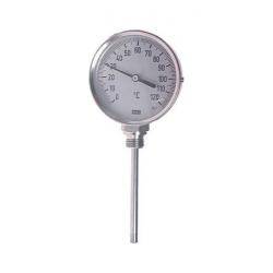 Bimetallthermometer Klasse 1,0 - Anzeigebereich 0°C bis +80°C - Tauchschaftlänge 63 m - Skalenteilung 0,5°C
