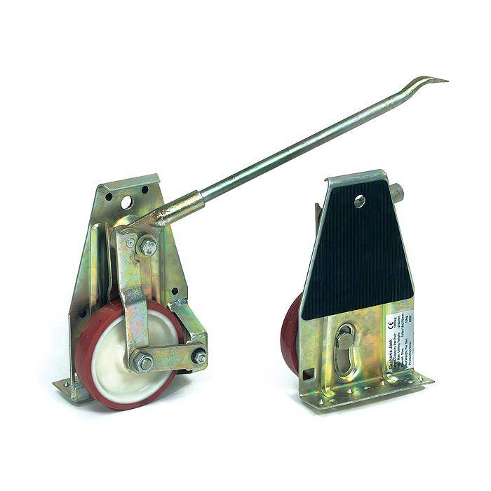 Hubrollen - 1000 kg - mit Hebelstange - Radgröße Ø 138 mm - Breite 28 mm