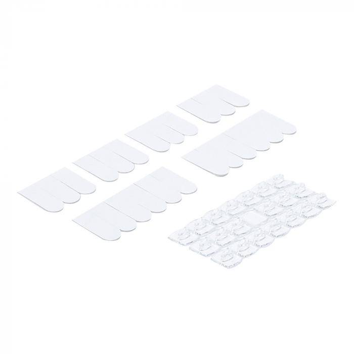 Dekorations-Clip-Sortiment - transparent - 20-teilig - 13 x 18 mm