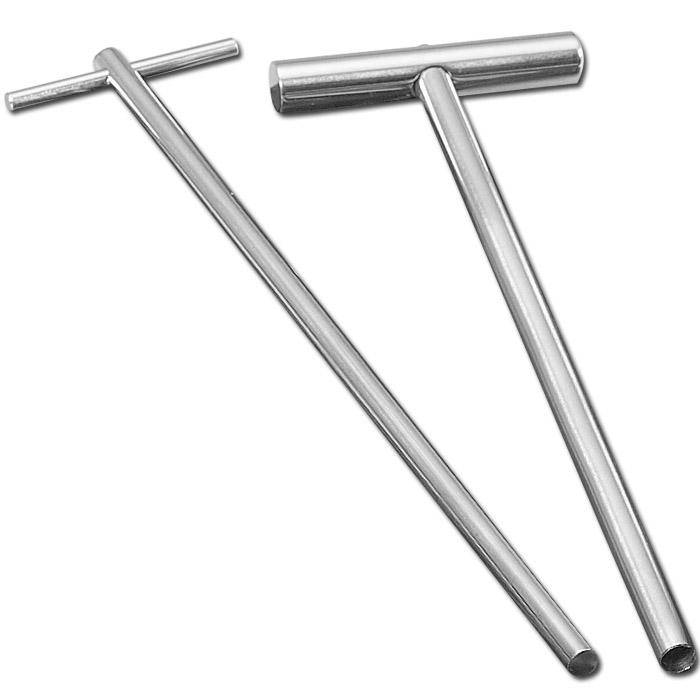 Qualirod zylindrisch - Hohlbohrer - Edelstahl V2A - Bohrtiefe 200 mm