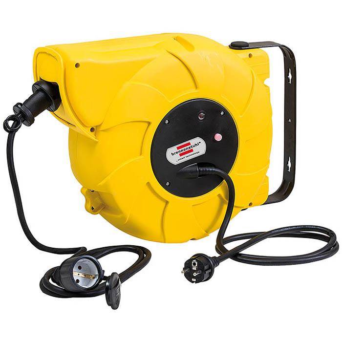 Kabeltrommel Automatik IP 44 - 16m+2m - H07RN-F 3G1,5 - Schwenkbar bis 180°