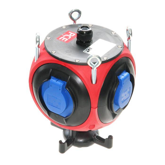 Kunststoff-Hängeverteiler - Modell Pegasus IP44 140 x 140 x 240 0TE - rot