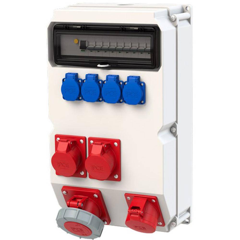 Wandverteiler "SÖLDEN" IP54 - 1x63A/ 1x32A/ 2x16A/ 4xSSD