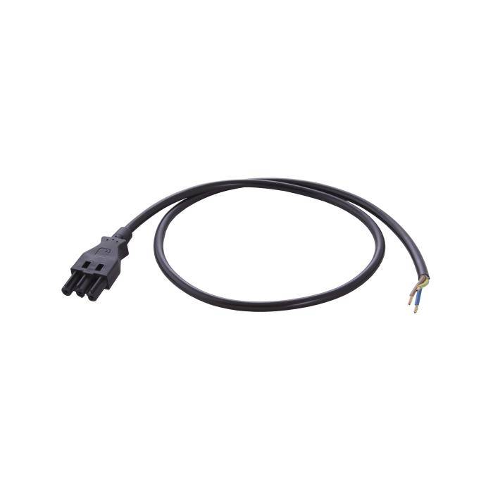 QNEQT-Anschlussleitung - 1 ST-3P Stecker/Buchse 250 V, 16 A - mit Buchse - Leitung H05VV-F 3 G 1,5 mm² - Länge 0,5 m - mit Aderendhülse