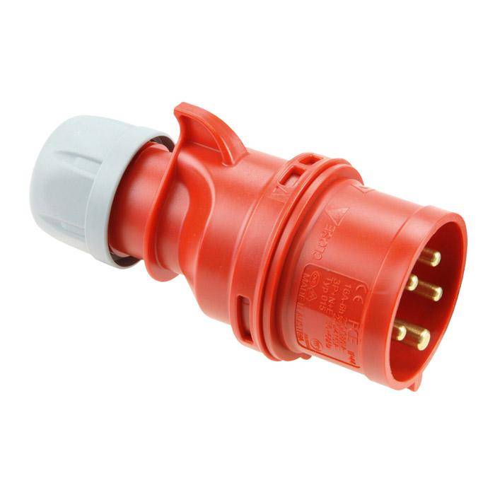 CEE-Stecker - "Shark" - 5-Polig - 6h - 16 A - 400 V - 50/ 60 Hz - IP 44