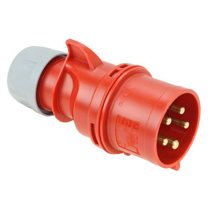 CEE-Stecker - "Shark" - 5-Polig - 6h - 32 A - 400 V - 50/ 60 Hz - IP 44