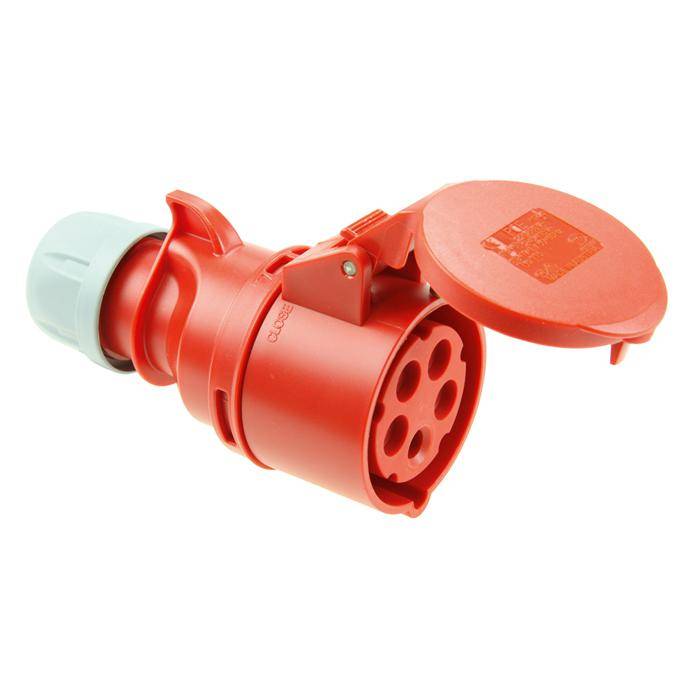 CEE-Kupplungsdose "Shark" - 5-Polig - 6h - 32 A - 400 V - IP44