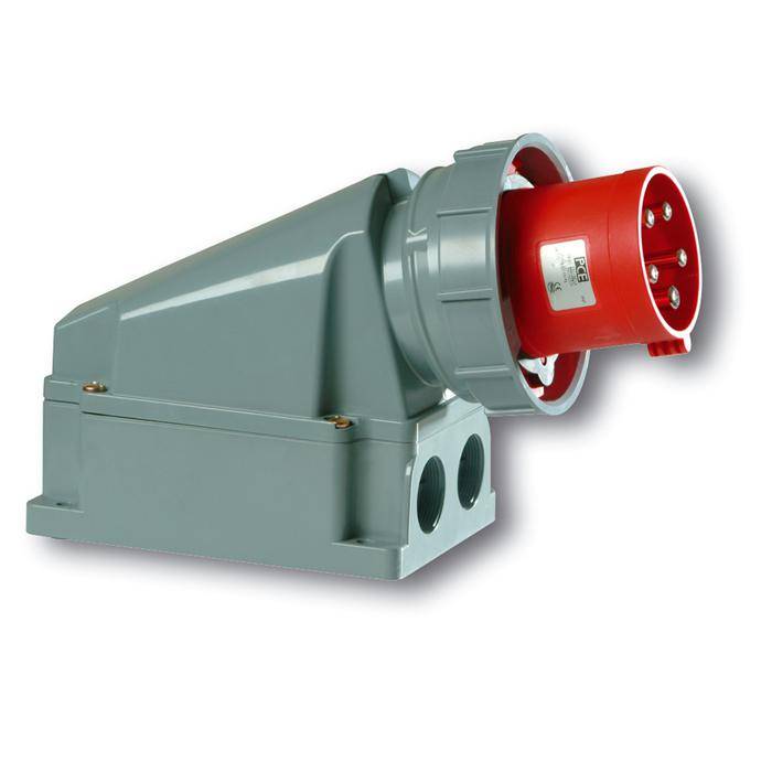 CEE-Wandgerätestecker "Power Twist" - 5-Polig - 63 A - 400 V - IP66/67