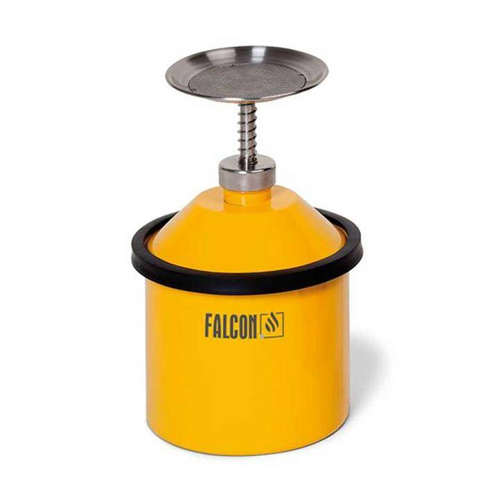 FALCON Annetzkanne - Stahl lackiert - mit 1¼ Zoll G-Gewinde Tränkteller - Pumpwerk - 2½ Liter