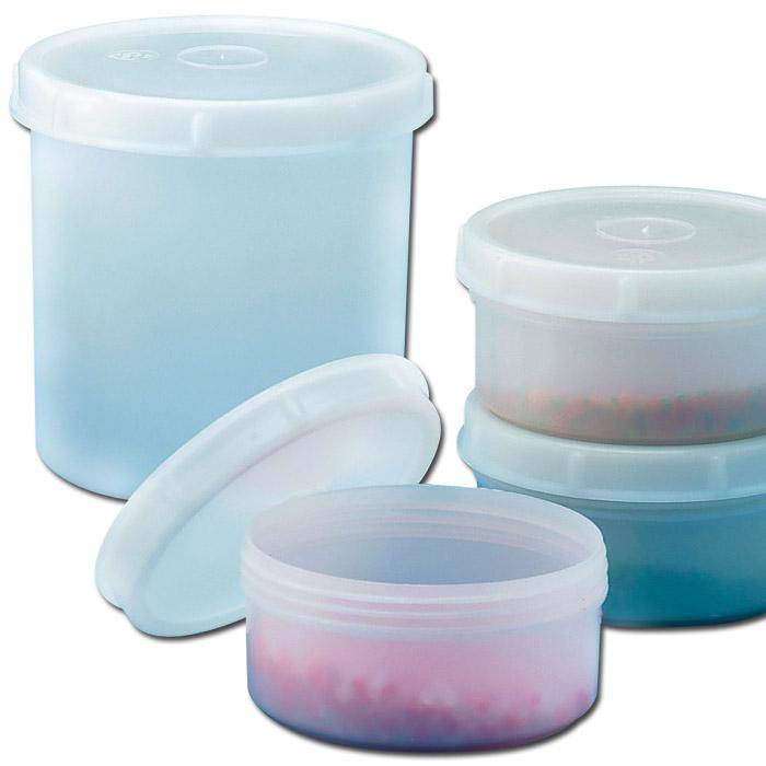 Dosen - transparent - mit Schraubdeckel - 250 ml - Behälterdurchmesser mm 104 mm - Höhe 50 mm