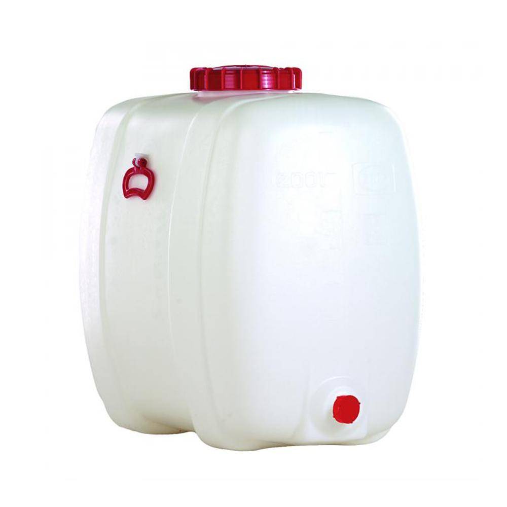 Fass aus Kunststoff - ovale Ausführung - Volumen 200 l - Graf® - Maße (L x B x H) 810 x 500 x 710 mm - Höhe ink. Schraubdeckel 770 mm - Gewicht