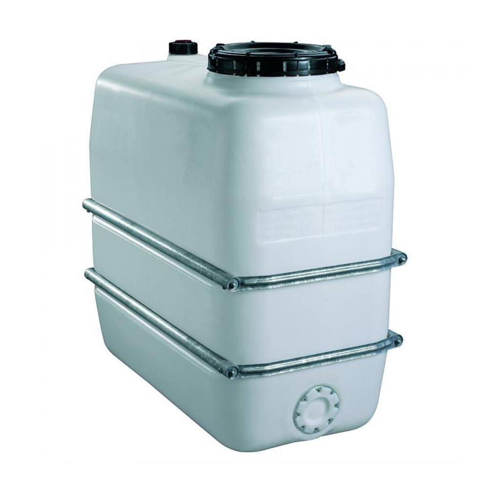 Lagertank - KTW- und KSW-Zulassung - Volumen 1100 l - Graf® - Maße (L x B x H) 1400 x 720 x 1400 mm - Anzahl Bandagen 2 Stück - Anzahl Verschraubun