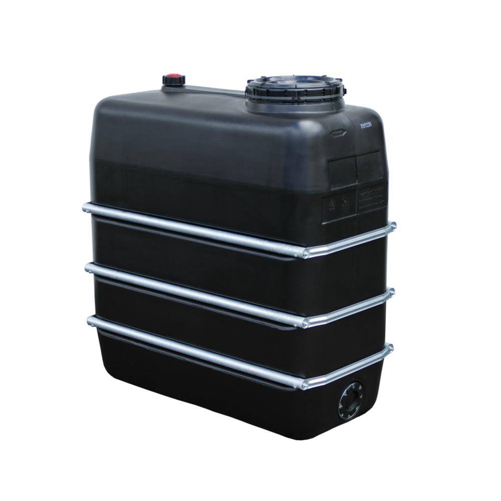 Lagertank - KTW- und KSW-Zulassung - Volumen 1500 l - Graf® - Maße (L x B x H) 1560 x 720 x 1640 mm - Anzahl Bandagen 3 Stück - Anzahl Verschraubun