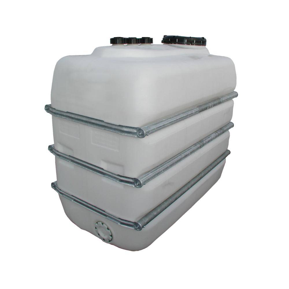 Lagertank - KTW- und KSW-Zulassung - Volumen 3000 l - Graf® - Maße (L x B x H) 2230 x 995 x 1650 mm - Anzahl Bandagen 3 Stück - Anzahl Verschraubun