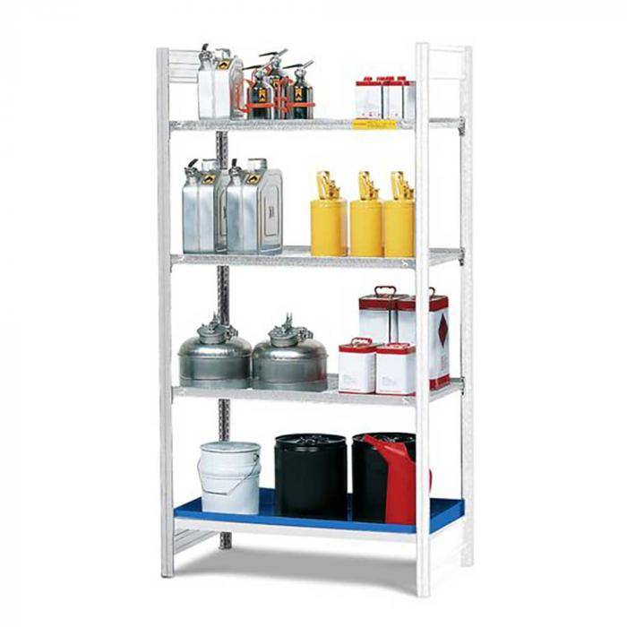 Gefahrstoffregal GRG 1040 - Anbaufeld - 1010 x 440 x 2000 mm - 3 Gitterroste - für entzündbare Stoffe