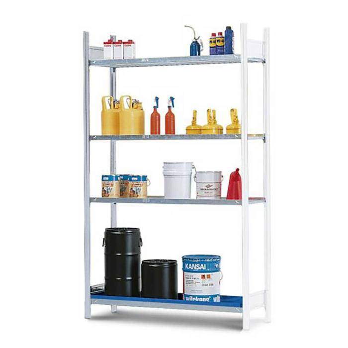 Gefahrstoffregal GRG 1340 - Anbaufeld - 1310 x 440 x 2000 mm - 3 Gitterroste - für entzündbare Stoffe
