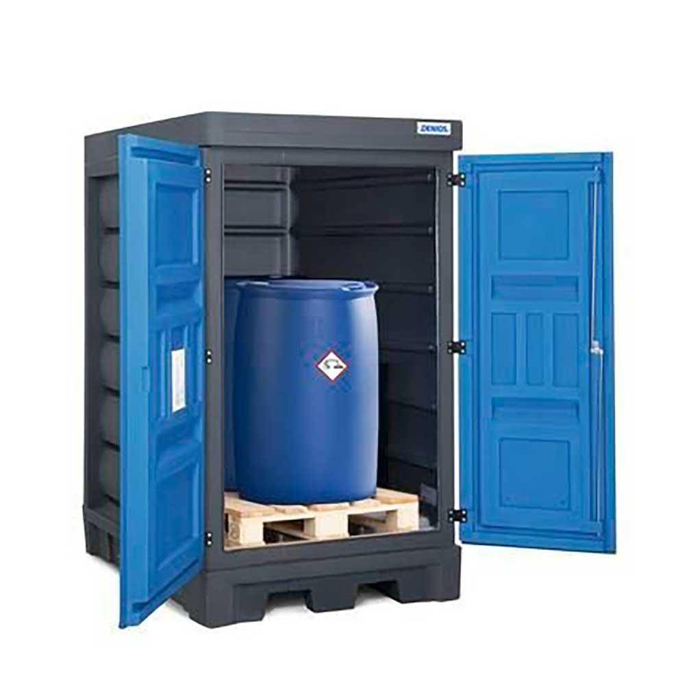 PolySafe-Depot Typ DL - Polyethylen (PE) - für 2 Fässer à 200 Liter - Anordnung hintereinander