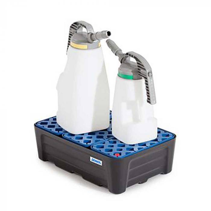 Kleingebindewanne SC-P 30 - Polyethylen (PE) - mit PE-Gitterrost - 30 Liter Auffangvolumen