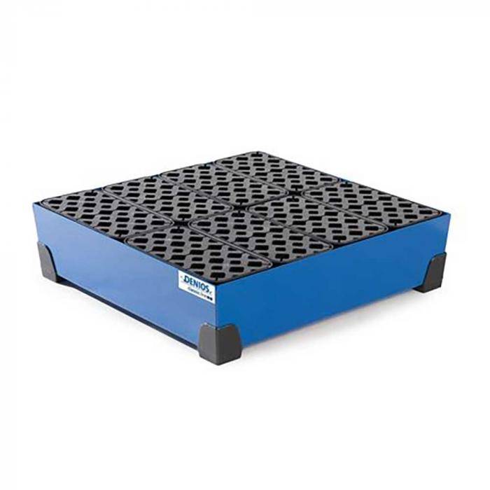 Kleingebindewanne classic-line - Stahl lackiert - mit PE-Gitterrost - 90 Liter