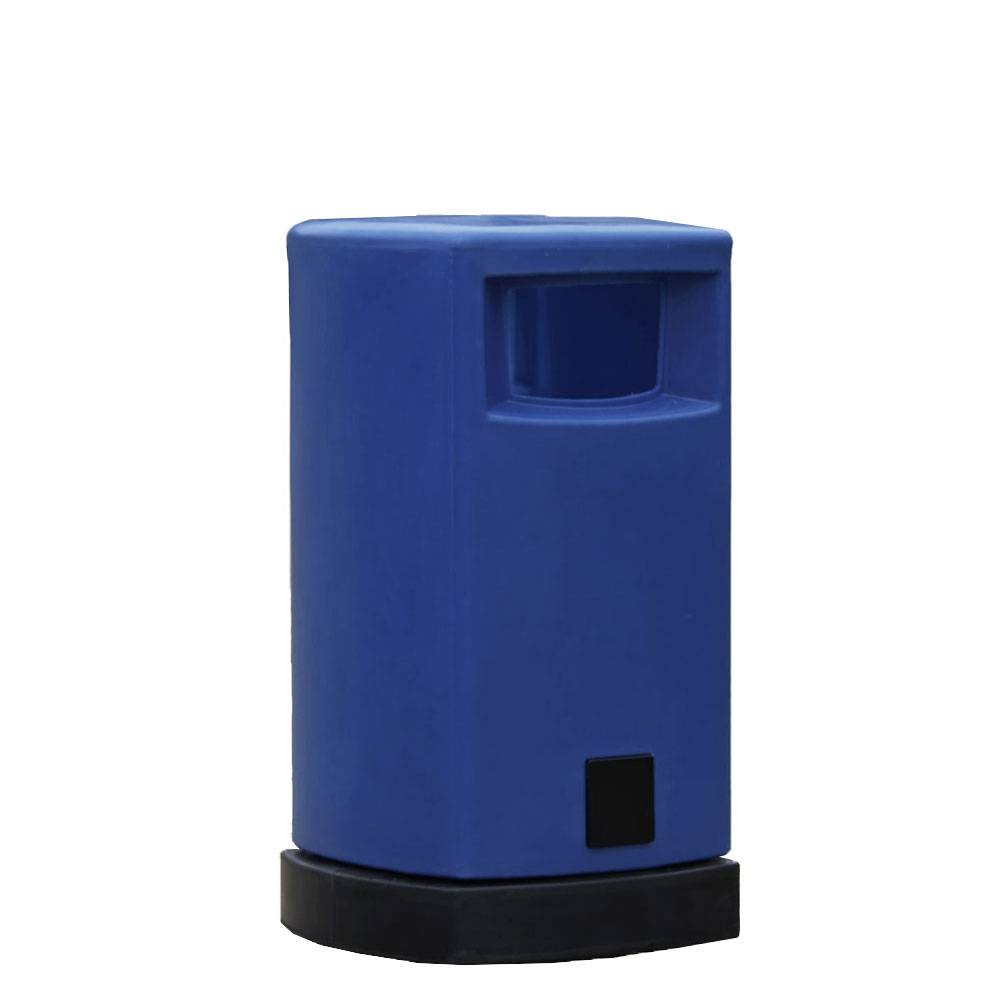 PE-Abfallsammler - Volumen 80 l - blau