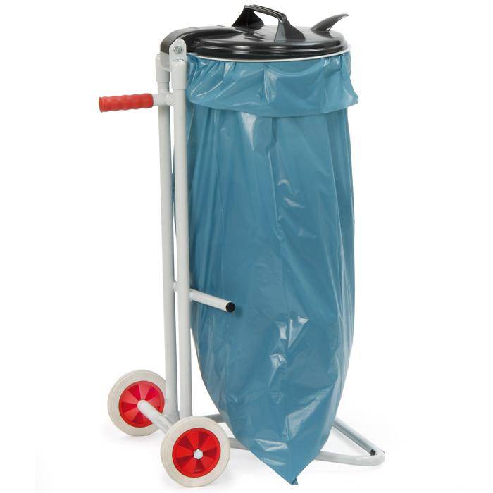 Abfallsammler - Standfüße oder Räder - 120 l Säcke - Höhe x Breite x Tiefe 960x500x500 mm