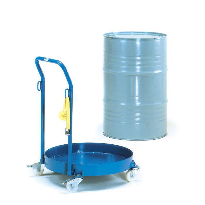 Fassroller - Innen-Ø 630 mm - mit Rohrschiebebügel - 250 kg