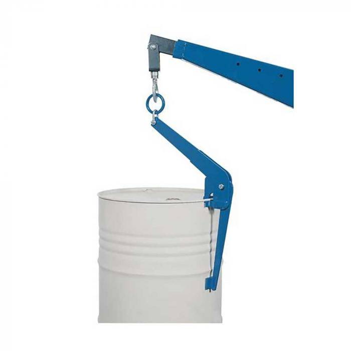 Fasszange FZ-S - Stahl pulverbeschichtet - zum vertikalen Heben von 200-Liter-Fässern