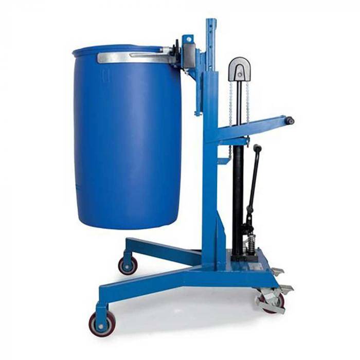 Fasslifter Servo Eco LD-SK - Stahl lackiert - für 200 und 220-Liter-Fässer - Fahrwerk V-Form