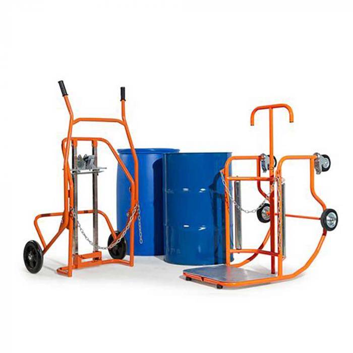 Fasskarre Secu Comfort und Fasskipper Secu Plus - Set - für Stahl und Kunststofffässer