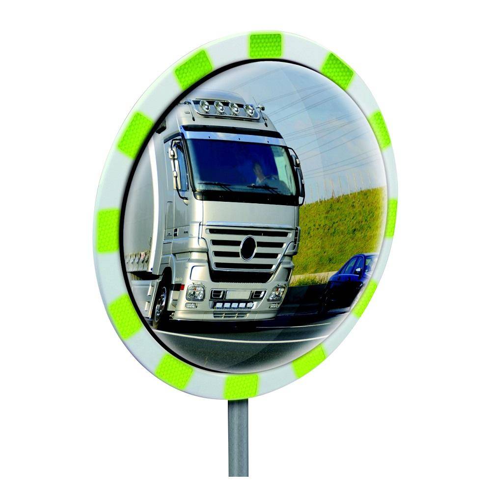 180°-Verkehrsspiegel - Polycarbonat - Ø 600 mm - Reflektoren