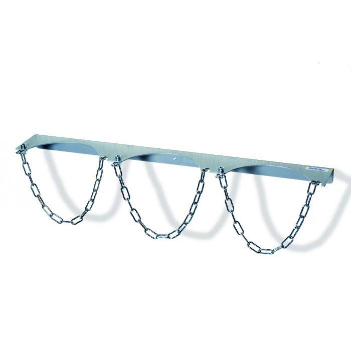 Stahlflaschen - Wandhalterung - für 3 Flaschen